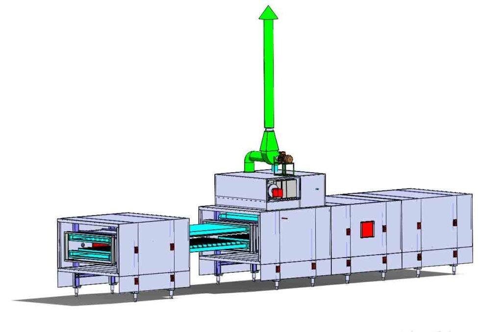 Indirect convection oven for uniform biscuit baking